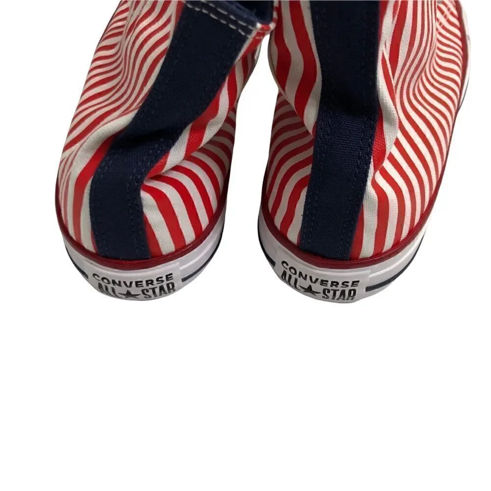 Converse Patriotic CTAS Chuck Taylor All Star Hi Top Sneakers Red White Blue